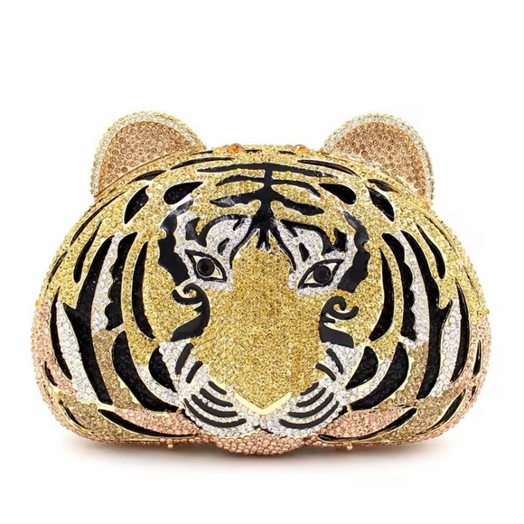 Gold Tiger Clutch